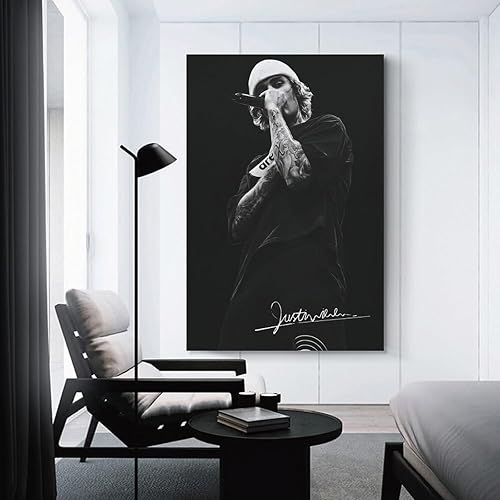 Miniatura 3 de Póster de canadiense cantante artístico, impresión moderna, decoración de dormitorio familiar, pósteres de decoración de pared para sala de estar,