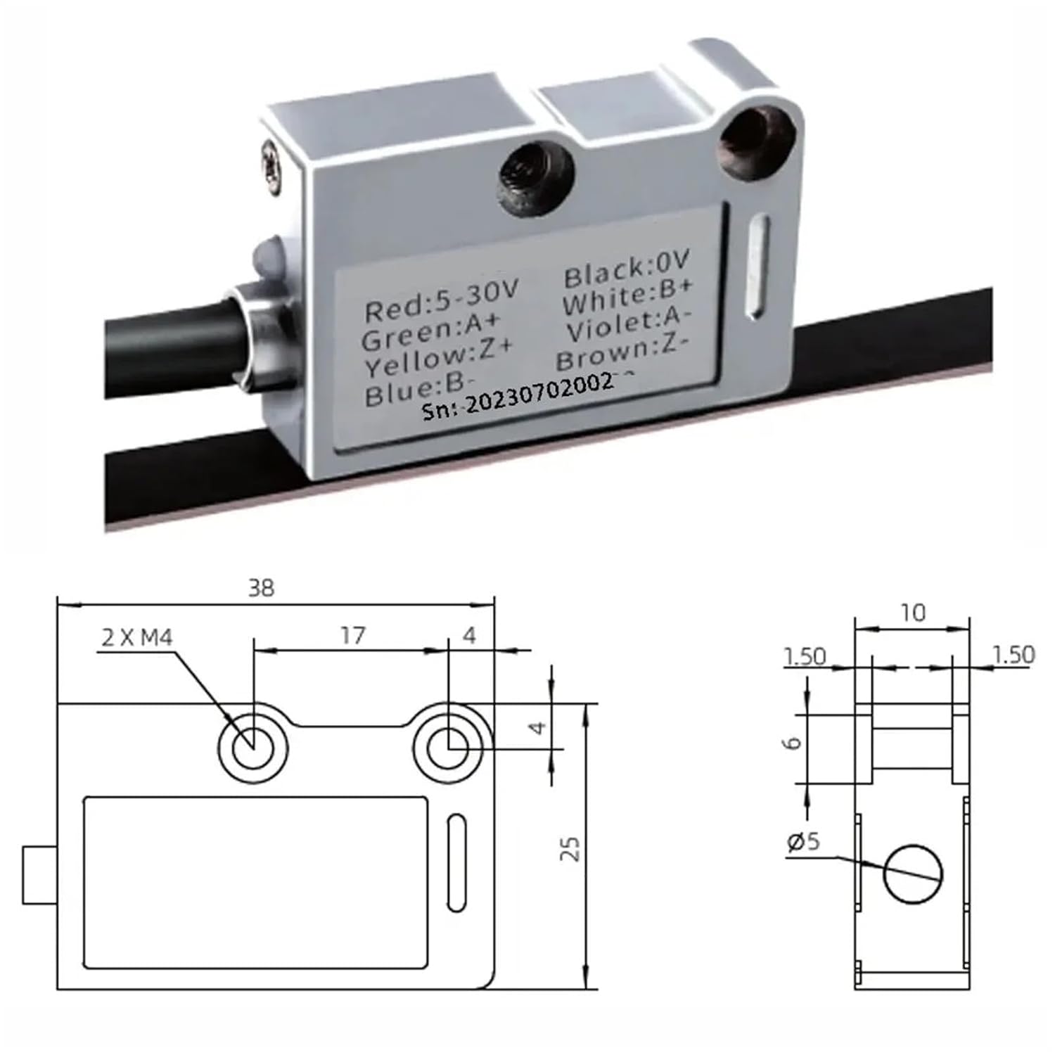 Magnetic Scale MTS H100C Series Magnetic Grating Encoder Linear Scale Electronic Ruler Non-Contact Measurement System(MTSH5C-5um)