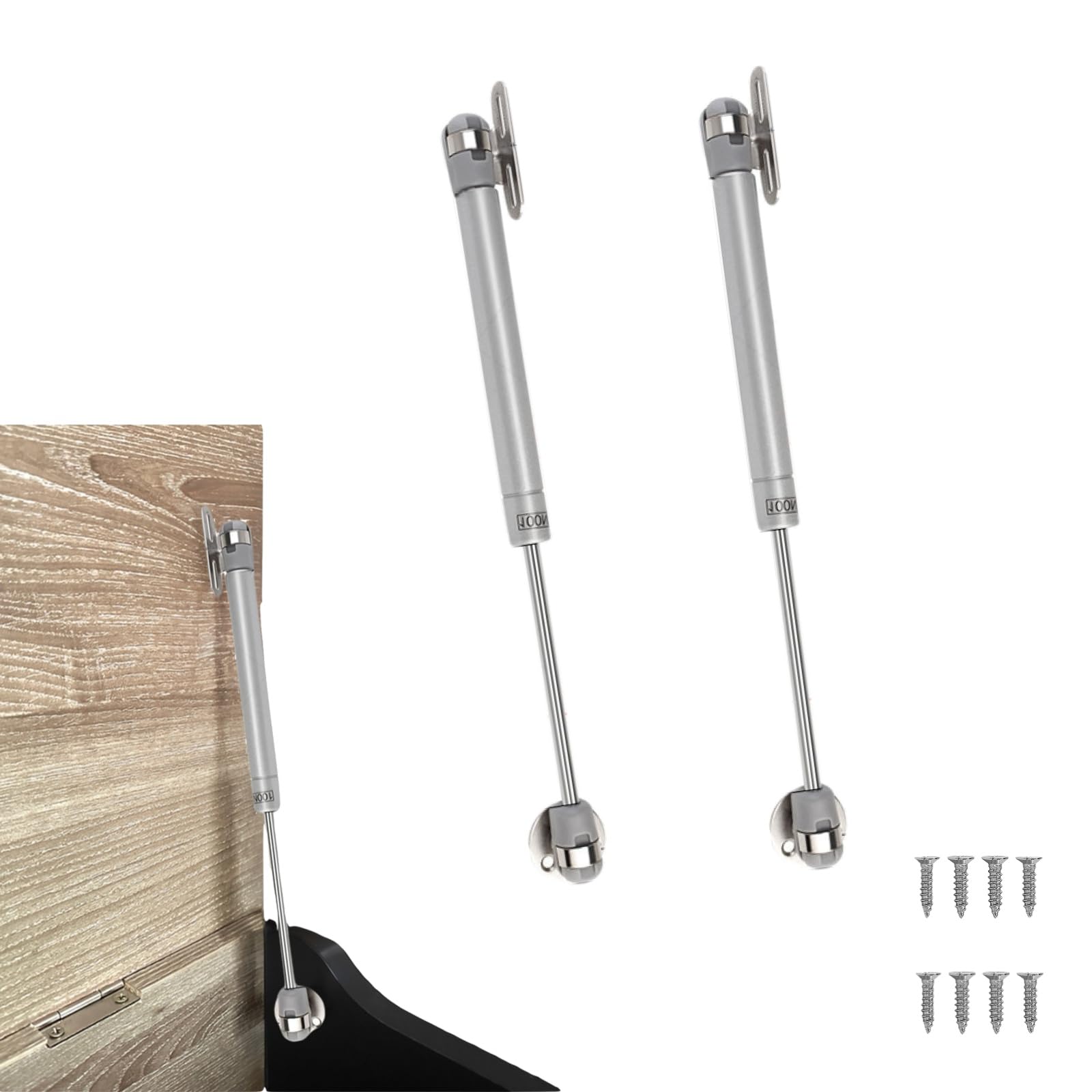 Soft Close Hinges - 2 Pack for Toy Boxes & Cabinets -1