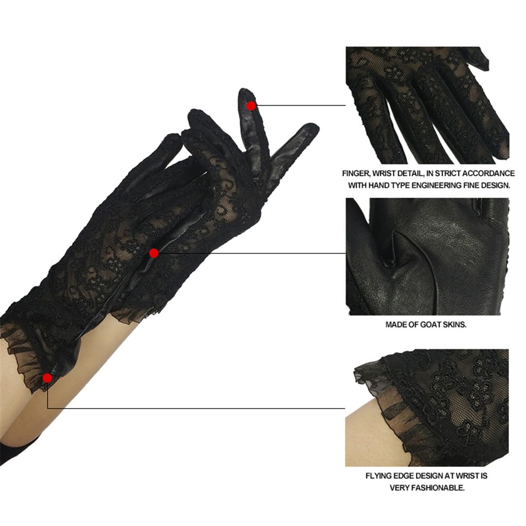 Guanti Da Donna In Pizzo Guanti Da Donna Ultrasottili In Pelle Guanti Da Donna In Pelle Di Pecora Morbida E Solida