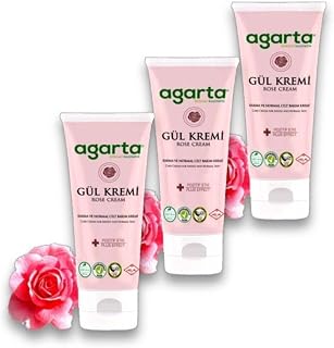 3 Adet Doğal Cilt Nemlendirici Gül Kremi 75 ml