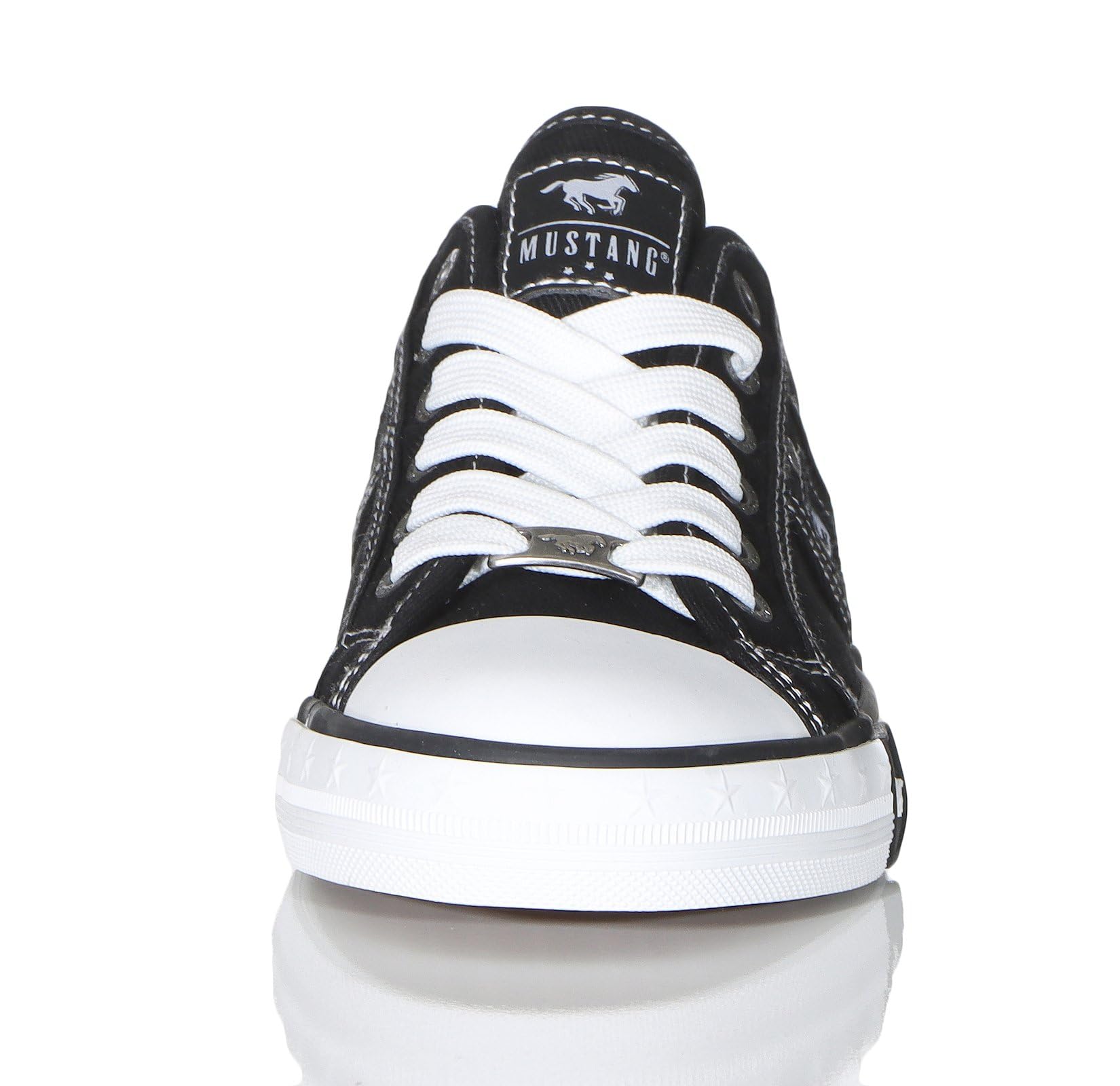 MUSTANG Damen Sneaker Schuhe Low-Top Canvas Schnürschuhe sportliche Stoffschuhe