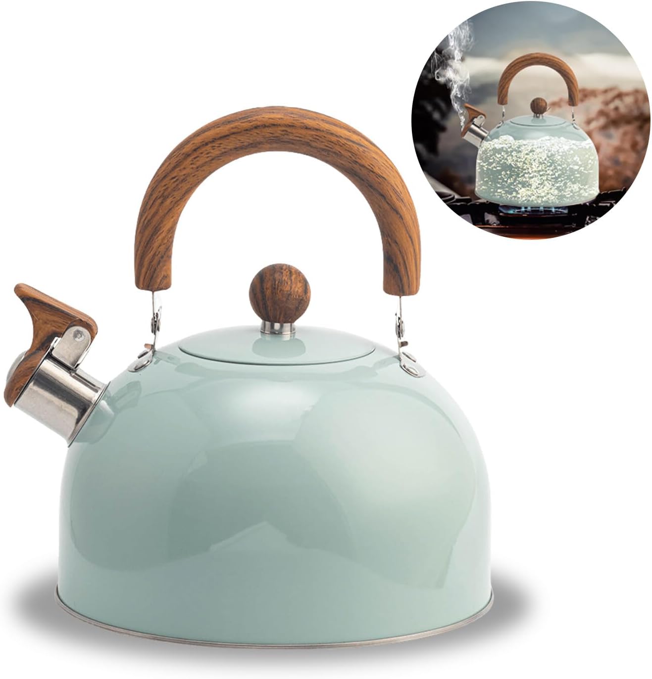 Stove Top Kettle, 3 L Stainless Steel Whistling Kettle, Stove Top