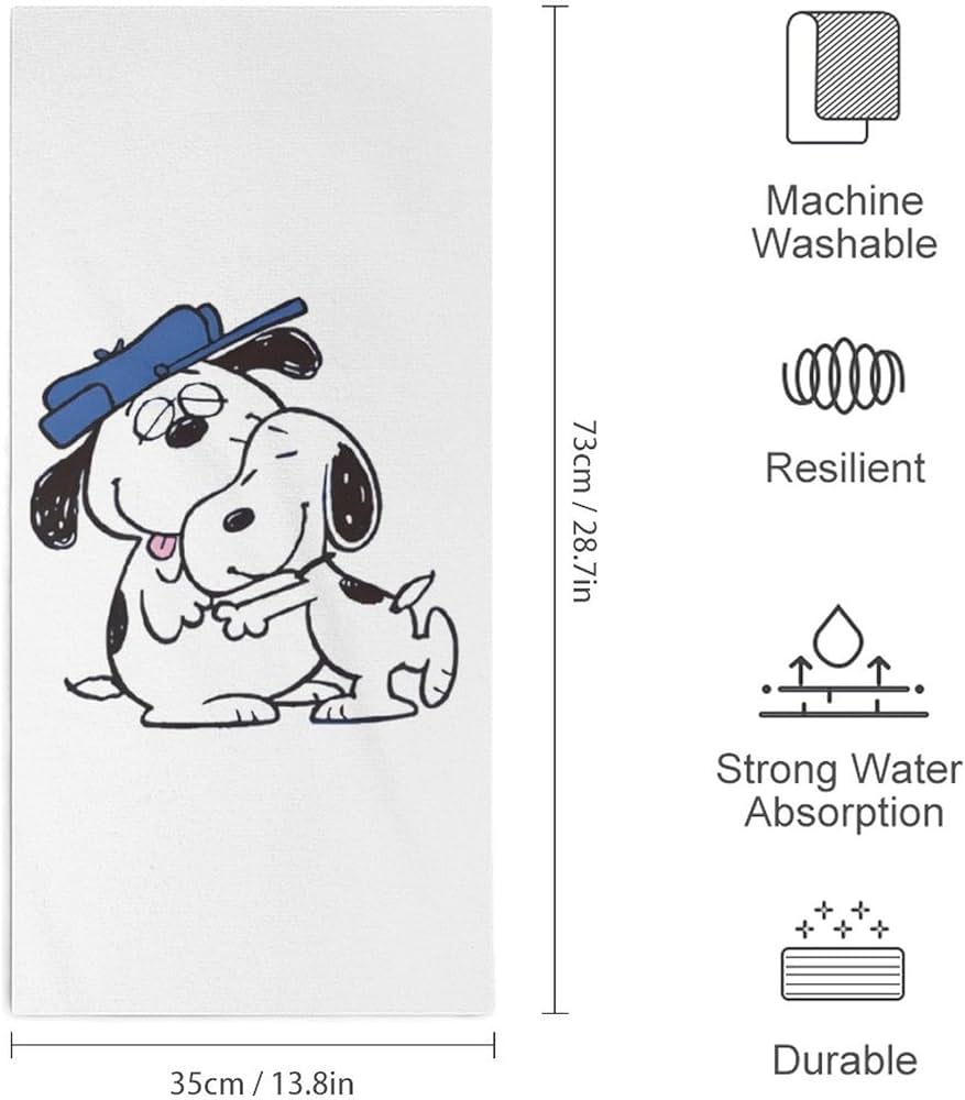 Amazon｜スヌーピー オラフ フェイスタオル 速乾 吸水 大きめ ふわふわ