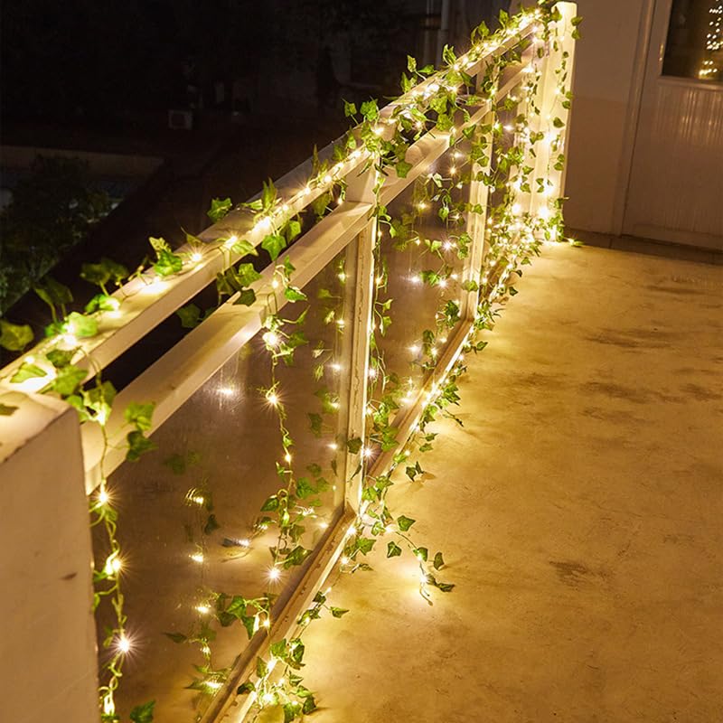Guirlande lumineuse LED rotin vert 5m 50 LED USB télécommandée - 6