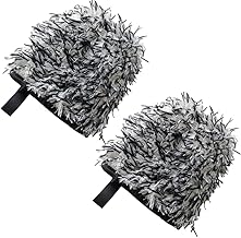SAMCOS Car Wash Mitt, Set of 2, Wheel Mitt, Car Wash Gloves, Car Wash Sponge, Car Wash Brush, Mini Mitt, Anti-Scratch Wash Gloves, Wash Mitt, Strong Absorbency, Lint Free, Stain Remover, Portable