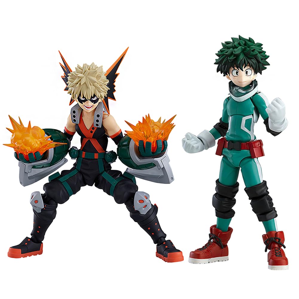 Figuras MHA Look Up De Izuku Midoriya Y Bakugou Katsuki - 10 Cm, PVC, Decoración Anime