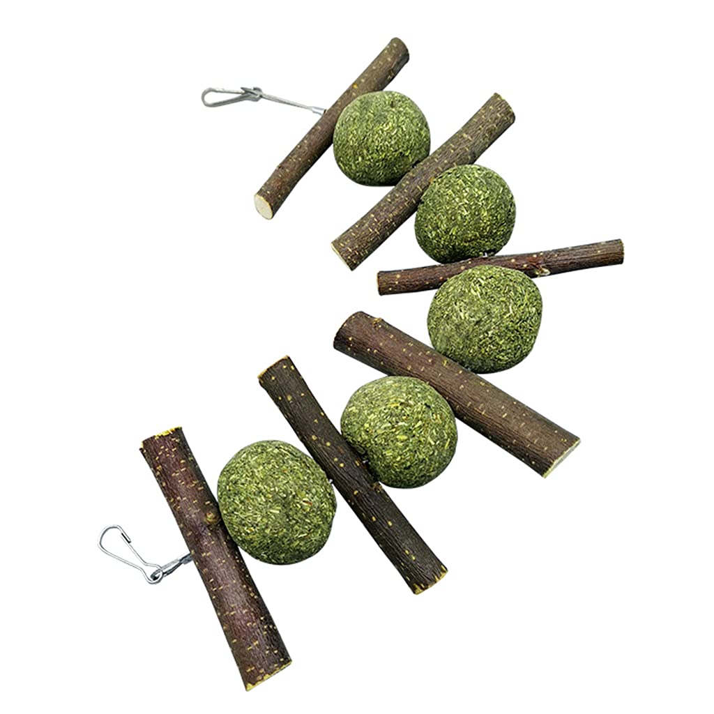 oringnat Chew Toy for Teeth Natural for Hay Treats Wood Sticks Grass Cage for Hamster P
