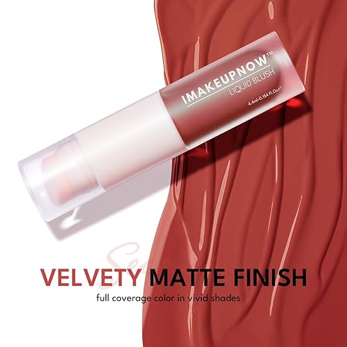 Miniatura 8 de Maquillaje en barra de rubor en crema líquida para mejillas  Brocha integrada - Aplicación y mezcla en uno #L002