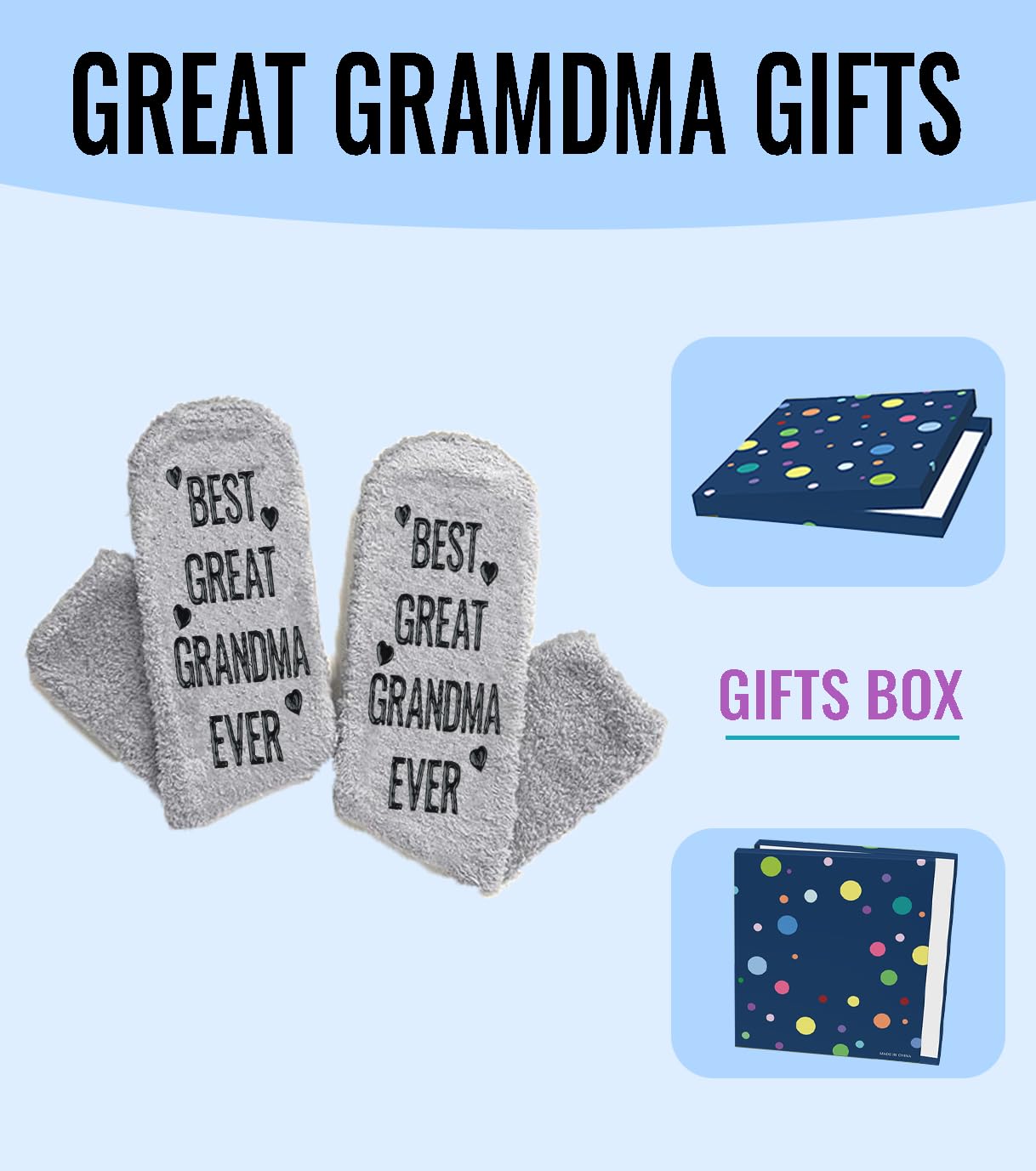Great Grandma Gifts, Great Grandma Socks Christmas Gifts