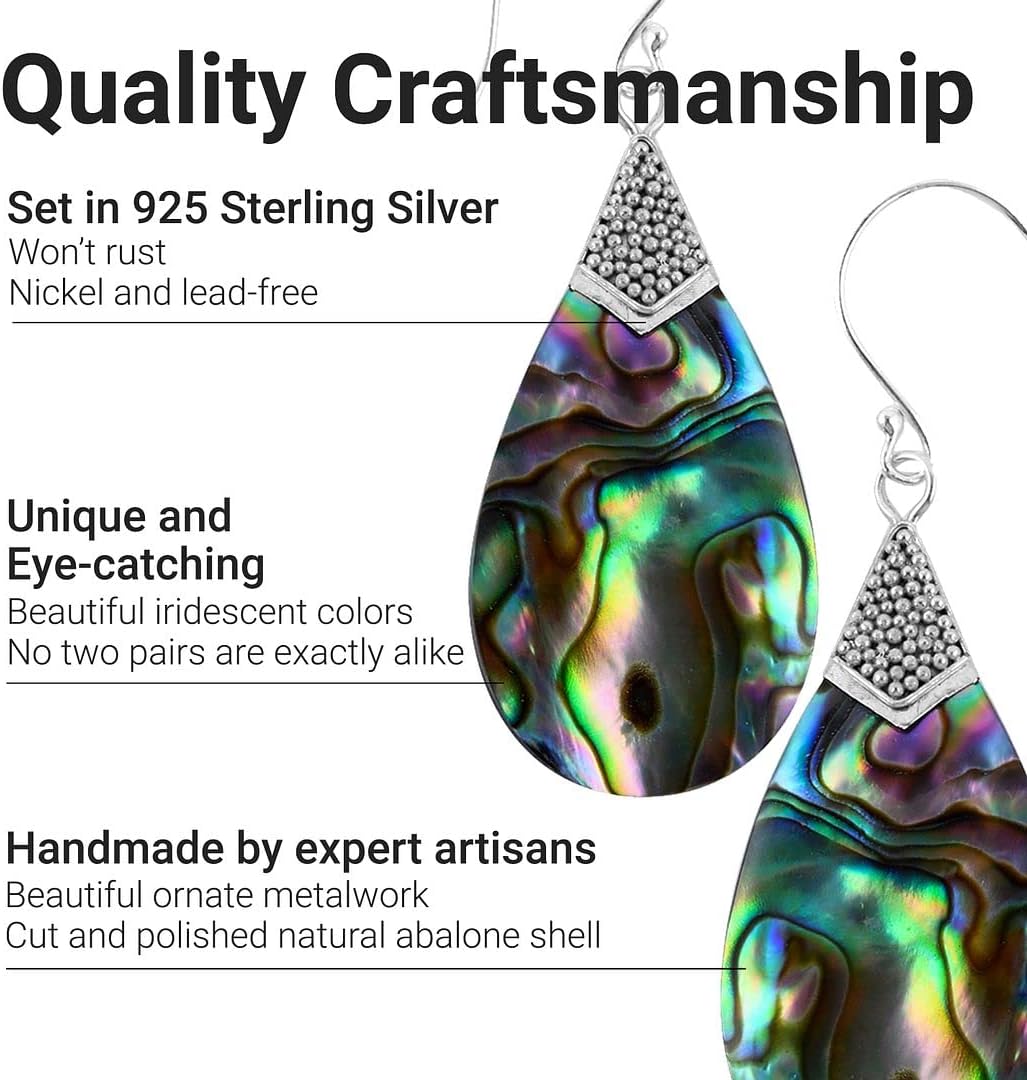 Women's Earrings 925 Sterling Silver - Beach Boho Unique Costume Jewelry Anniversary Birthday Christmas Gifts - Image 3