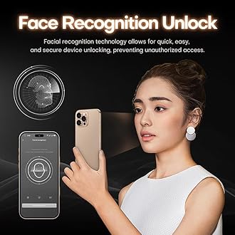 I16 PROMAX unlocked phone, Android 14 4GB,6.8-inch high-definition AMOLED screen smartphone, 4500mAh battery, facial recognition/5G/photo/GPS phone (Desert Gold,512)