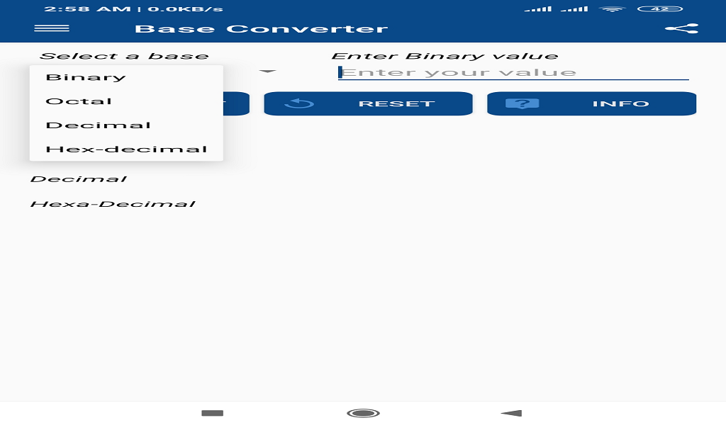 Base converter - App on Amazon Appstore