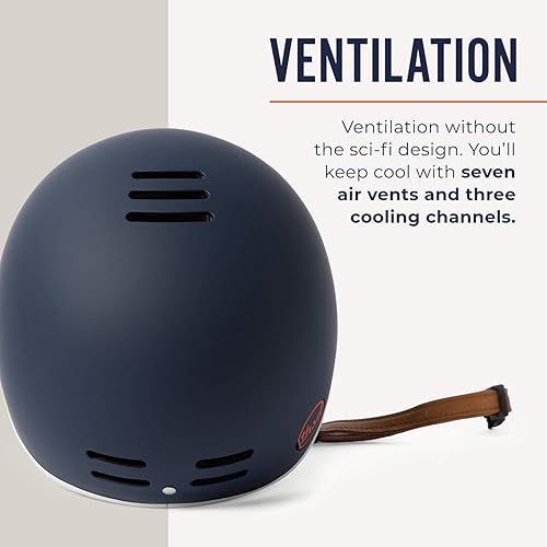 Miniatura 4 de Thousand Heritage 1.0 Adult Bike Helmet; The Original Low Profile Retro Commuter Cycling Helmet Safety Certified for Bicycle Skateboard Skating azul