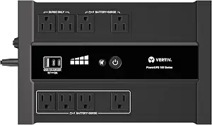 Vertiv Liebert PowerUPS 100 PST6-1100LVMT Battery Backup UPS 1100VA USB-C+A