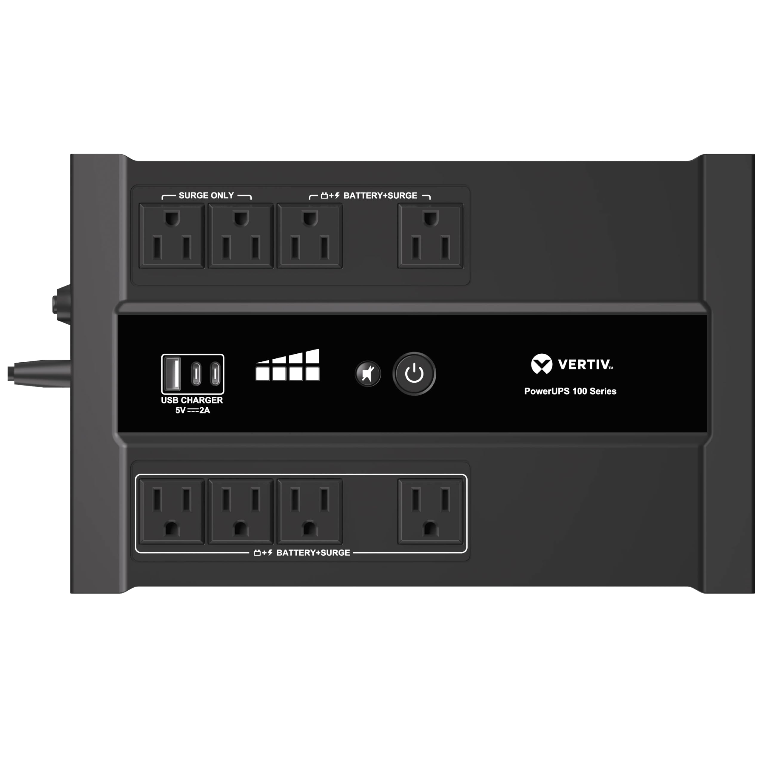 Vertiv Liebert PowerUPS 100 PST6-900LVMT Battery Backup UPS 900VA USB-C+A