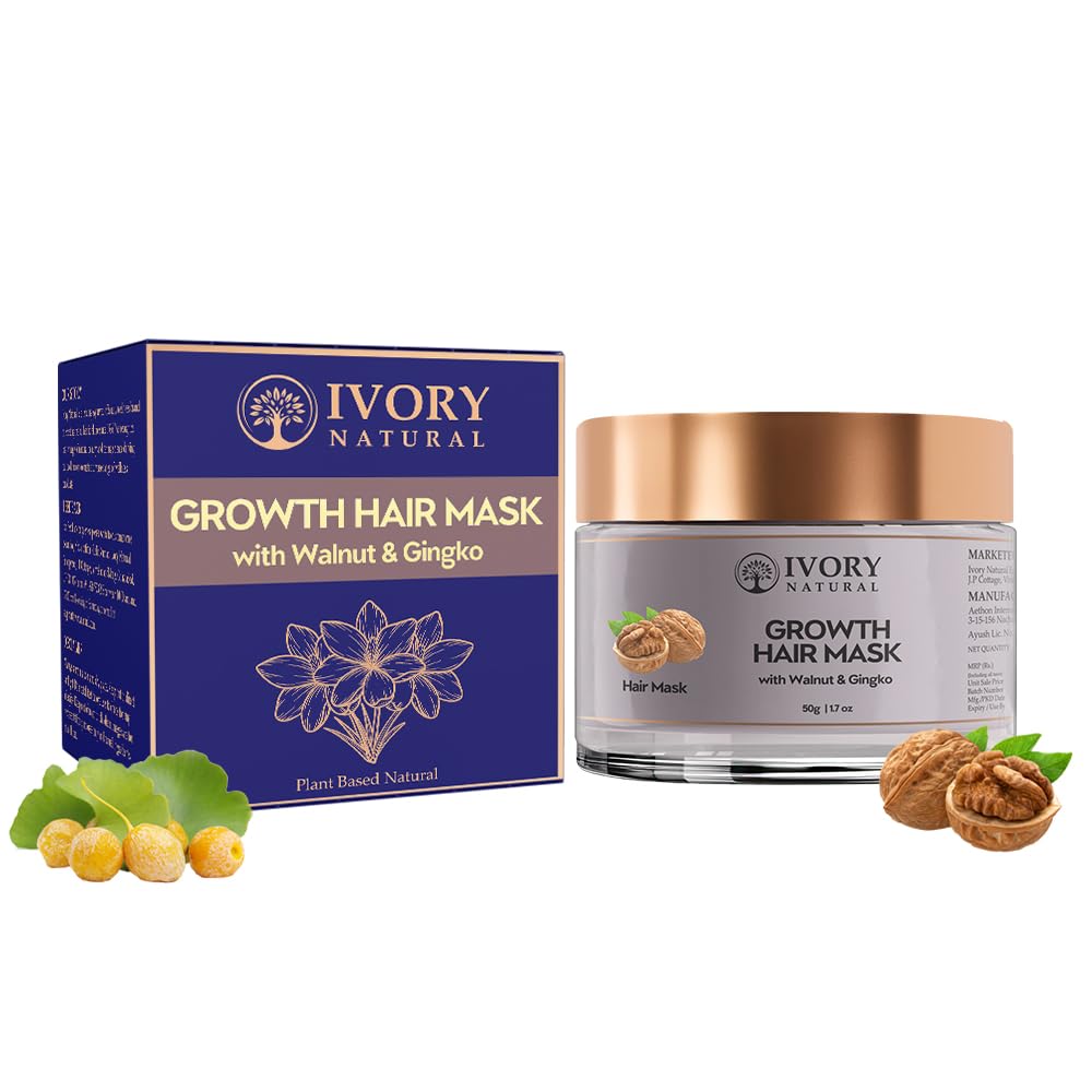 Ivory Natural Growth Hair Mask (50 Gram) - Ayush Ministry Certified - Helps to Grow of Hair, Promotes More Thicker Long and Healthier Hair| For Both Men & Women-image-24