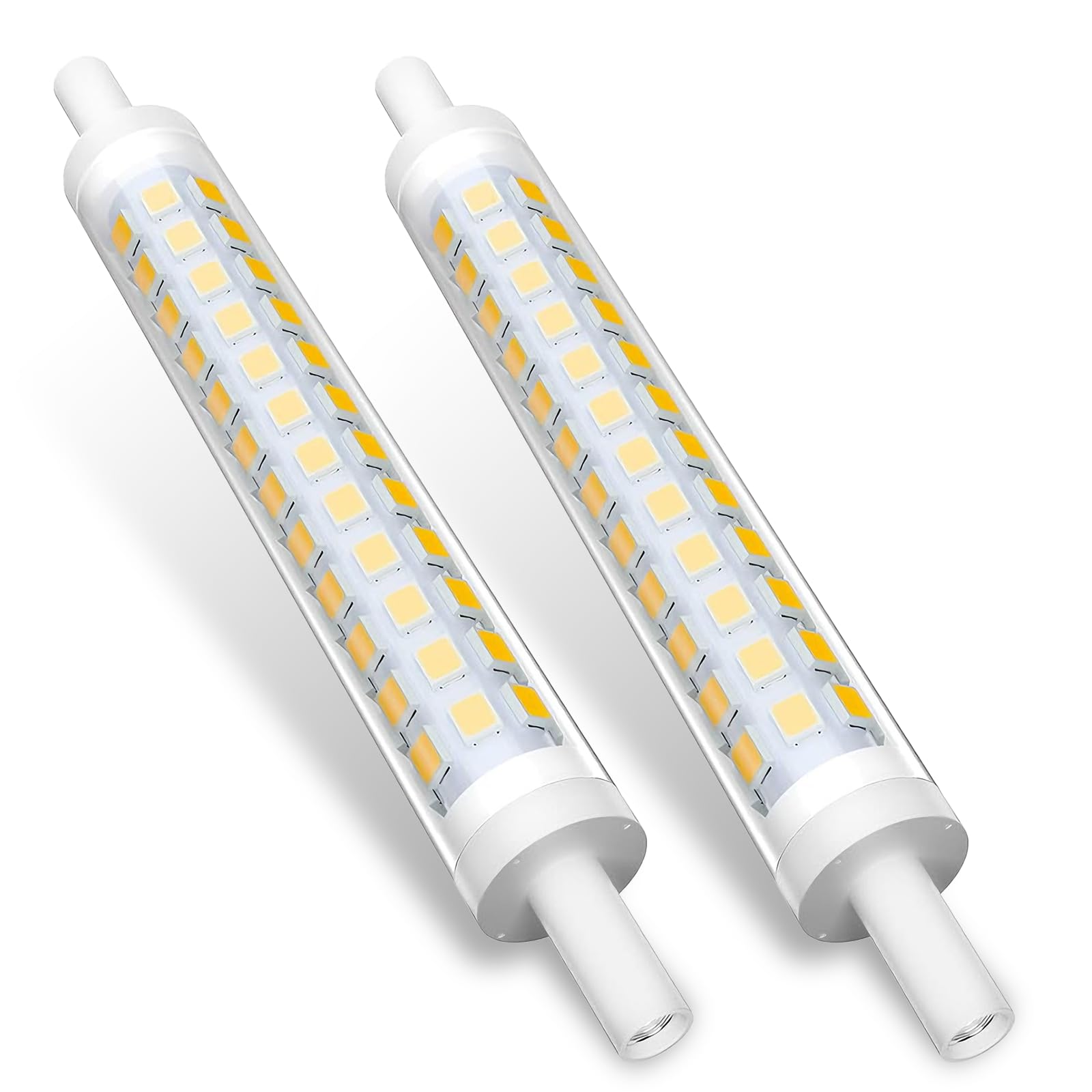 Artomnivera 2 Pack R7S LED Bulb 118mm Dimmable 9W, 3000K Warm White J118 Linear Halogen Bulbs Replacement Free Flicker Energy Saving for Floor Lamps Security Ceiling Floodlights Lamp