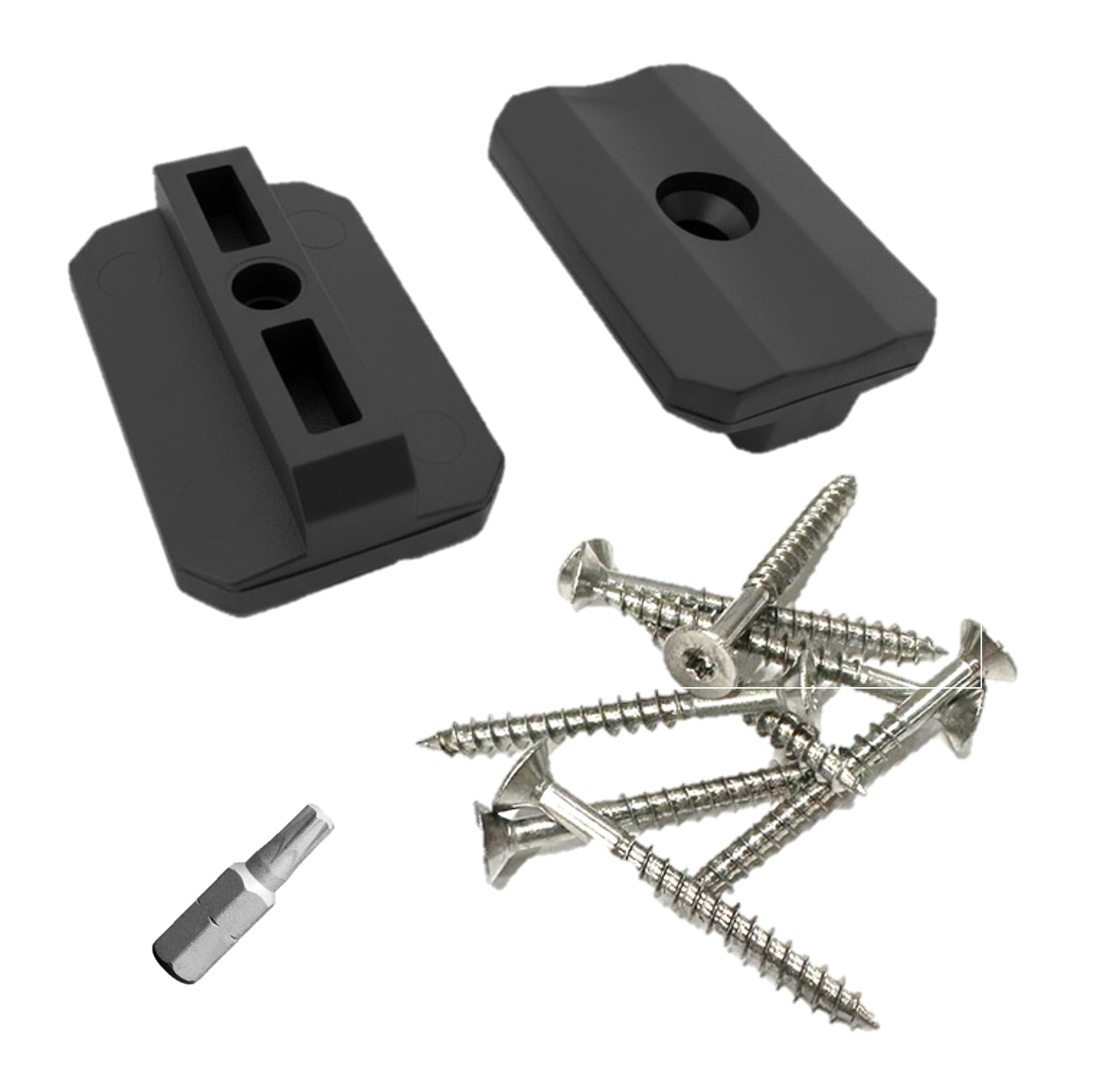 100 Stk. WPC Clips 7,5 mm inkl. Schrauben +20% Start - End Clips + 1 BIT Befestigung Klammern Montageclip