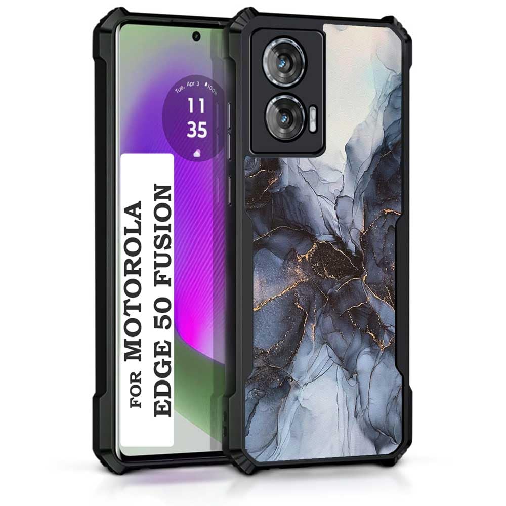 COBERTA Back Cover for Motorola Moto Edge 50 Fusion 5G Back Cover Case - Black Grey White Marble PT99 D16039 (B0D9FCG9VV) Amazon Price History, Amazon Price Tracker