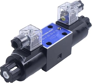Hydraulic Solenoid Valve DSG-01-3C3-D24-N1-50 DSG-01-3C2-D24-N1-50 Fits Dozer Forklift Loader Excavator Compatible with Yuken