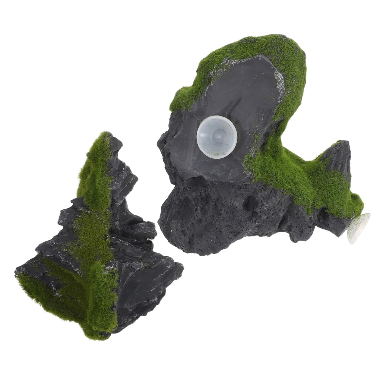 Luxshiny 2Pcs Floating Aquarium Rock Decorations Fish Tank Landscaping