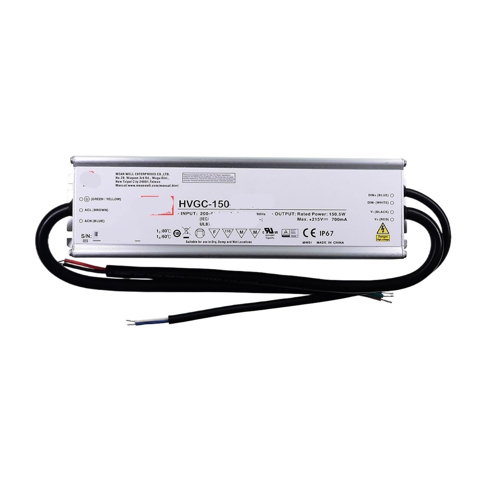 Alimentation LED HVGC-150 réglable pour stabiliser votre éclairage 528V