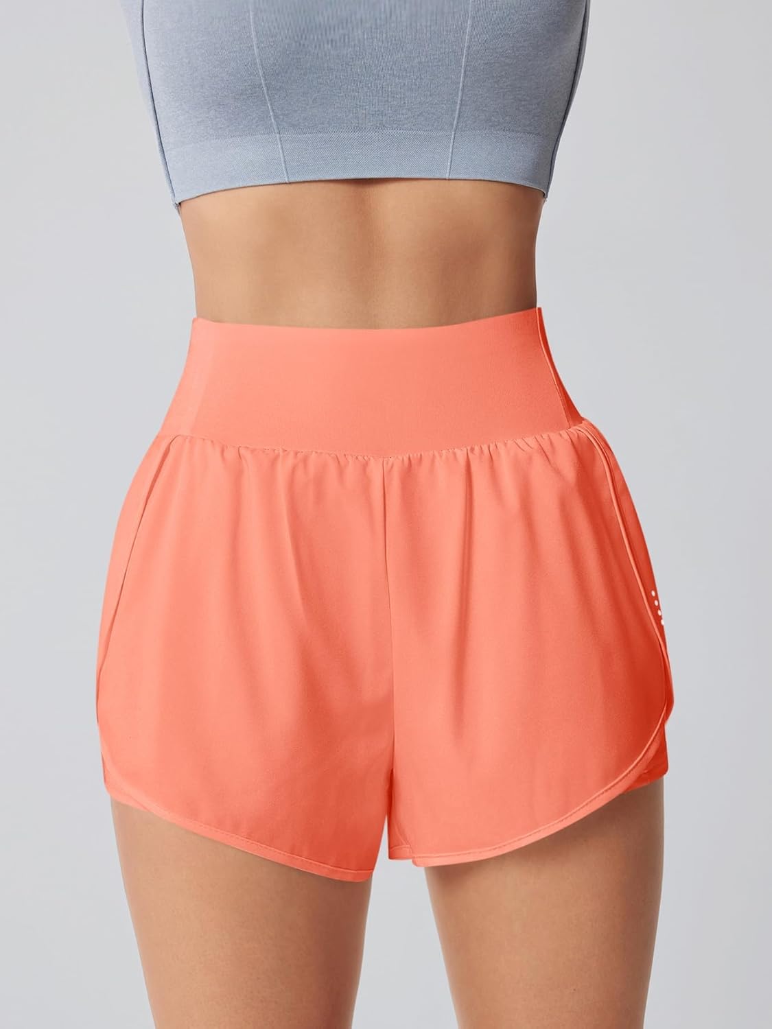 Women's Athletic Running Shorts High Waisted with Pockets, Women 3" Workout Dolphin Gym Yoga Beach Shorts - Image 3