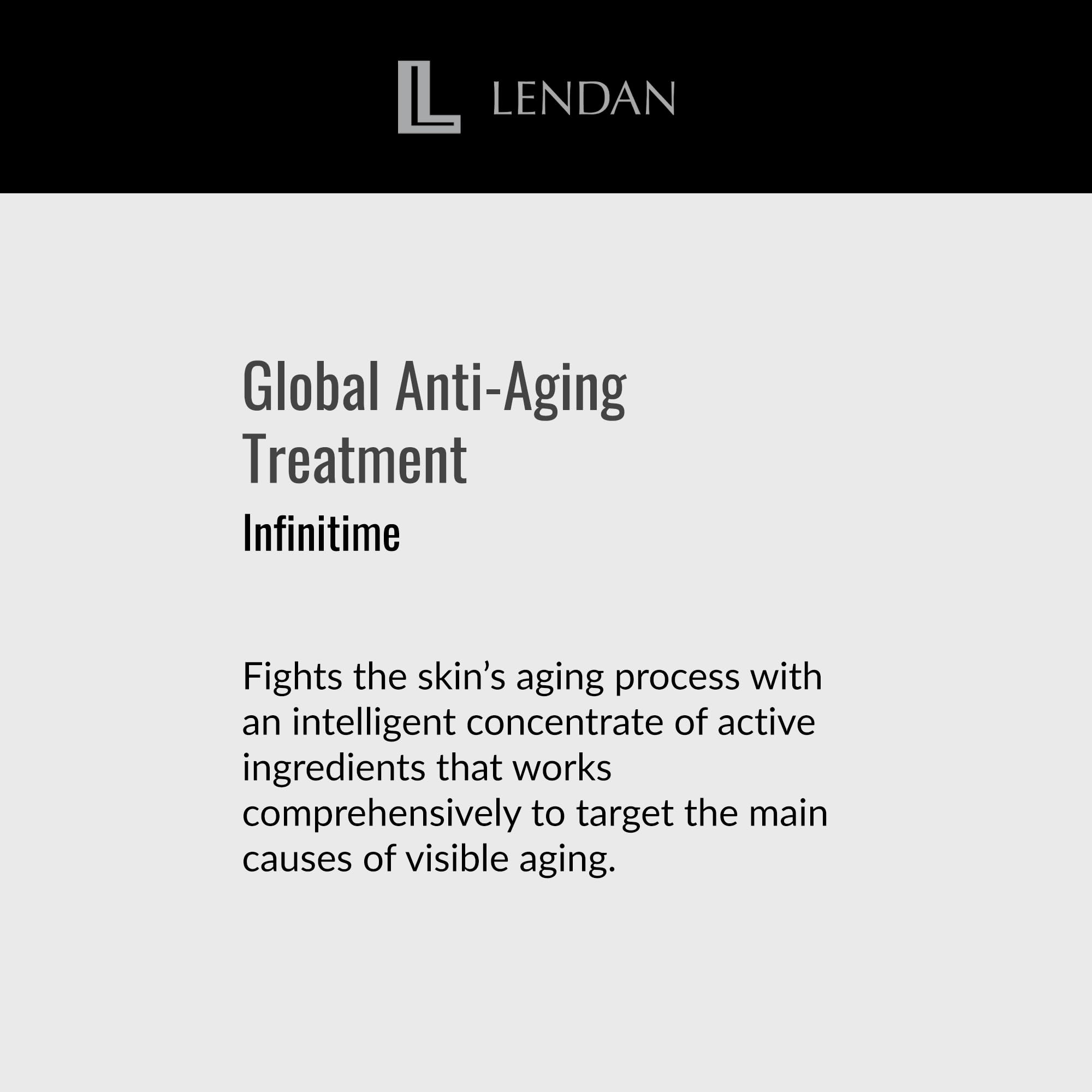 LENDAN - Mascarilla Facial Redensificante - Infinitime - 6 Sobres con 1 Mascarilla Escote + 1 Mascarilla Rostro - con Beta Endorfinas - Máxima Hidratación - Piel Luminosa - Acción Antioxidante