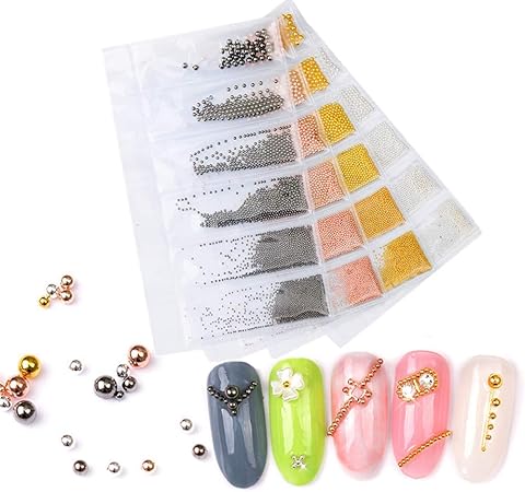 Amazon Yuzhiye ブリオン ネイルパーツ ４色セット メタルブリオン ゴールド シルバー ピンクゴールド ブラック ネイルアート 0 8mm 1mm 1 2mm 1 5mm 2mm 3mm Yuzhiye ブリオン 通販