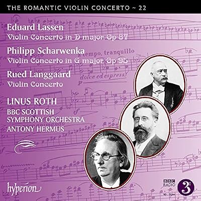 Lassen, Scharwenka (P) & Langgaard: Violin Concertos