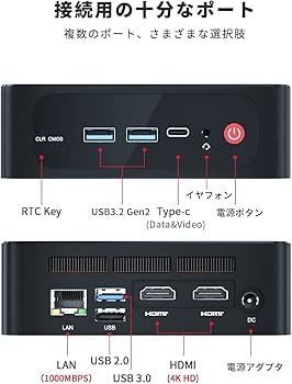 Amazon.co.jp: ミニPC、Beelink SER 5 Pro Mini Pc 11 Pro Ryzen 7