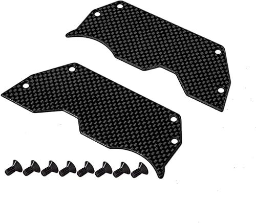 2PCS Car-Bon Fiber Air Dam Diffuser/Wheel Covers Ti2154218 Compatible with