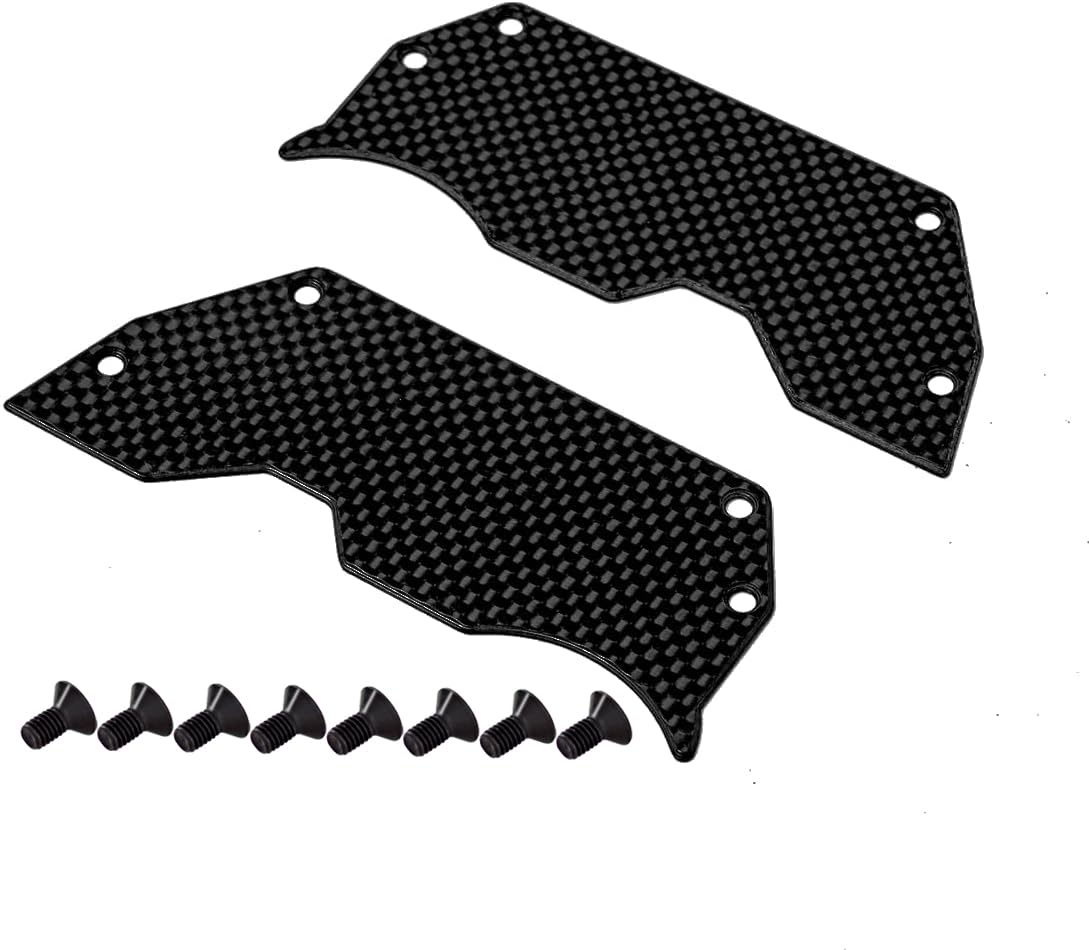 2PCS Car-Bon Fiber Air Dam Diffuser/Wheel Covers Ti2154218 Compatible with Arrma Limitless/Infraction 6s BLX