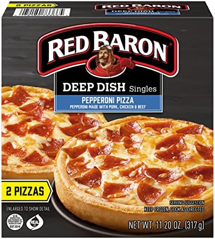 Red Baron Deep Dish Singles Pepperoni Pizza, 11.2 oz (frozen)