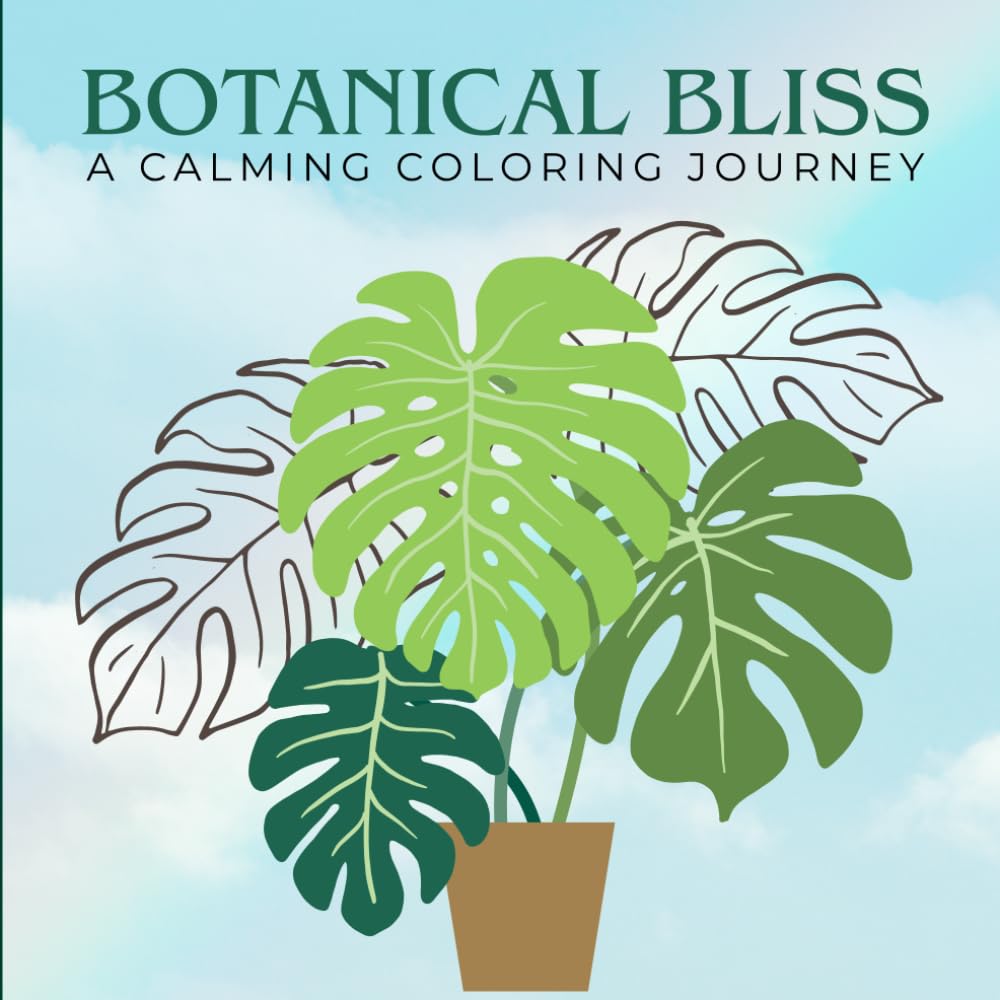 Botanical Bliss: A calm coloring journey