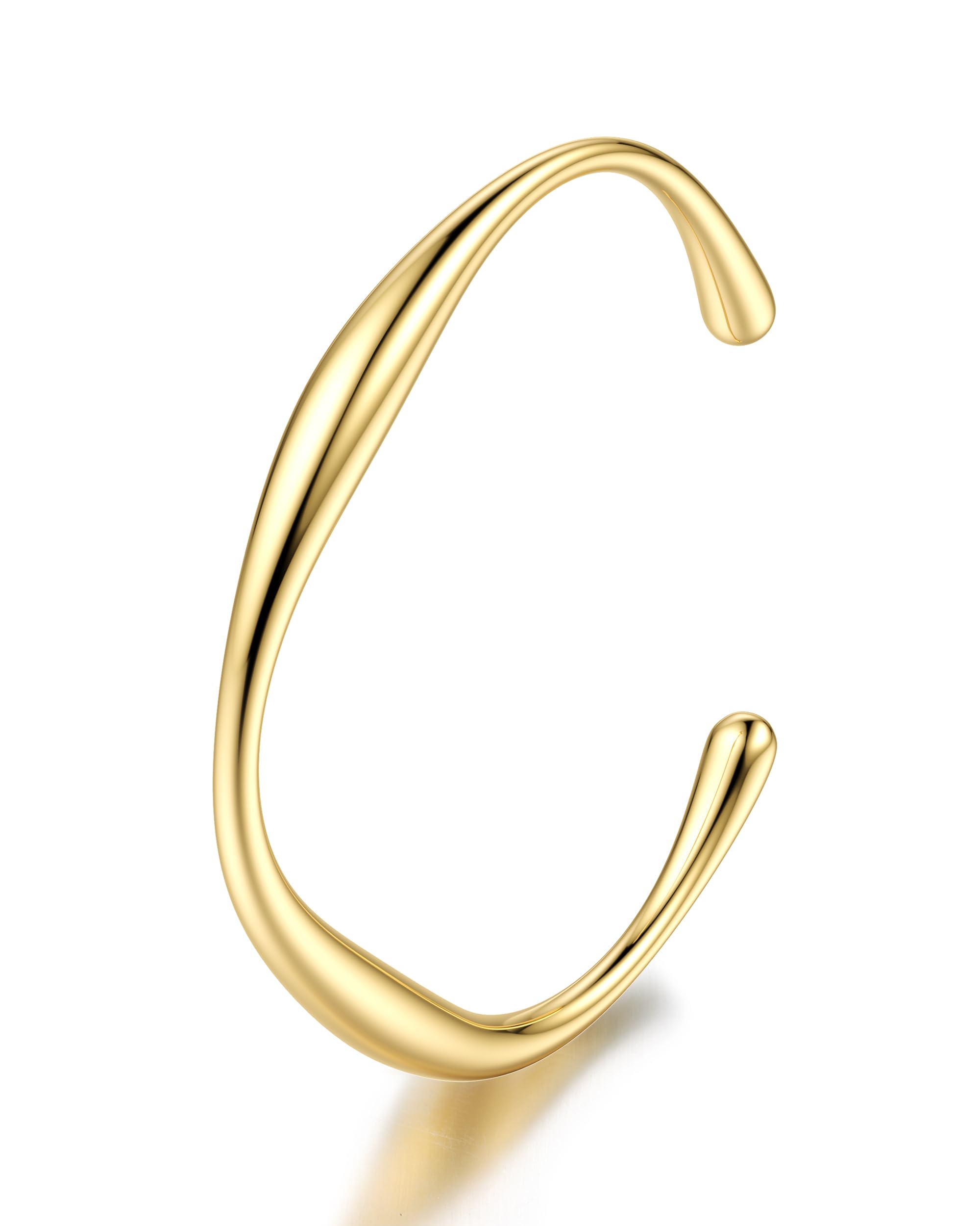 YADOCA Brazalete Mujer Pulseras Mujer Oro Minimalismo Brazalete Acero Inoxidable Pulsera Dorada Joyería para Mujer