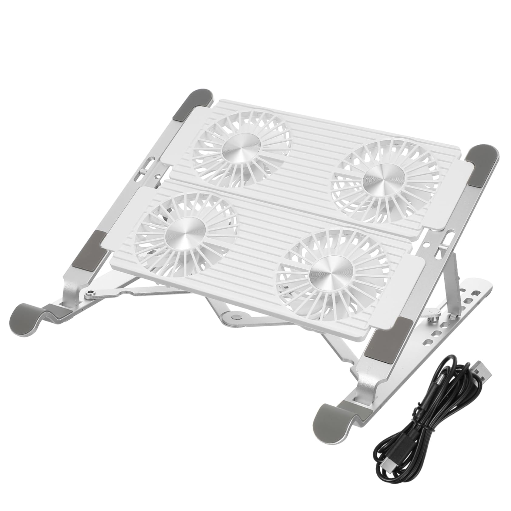 Uonlytech Supporto Ventilato Per Laptop Base Di Raffreddamento Per Computer Portatile Con Ventole Multiple Struttura Stabile e Design Ergonomico Per Uso Quotidiano