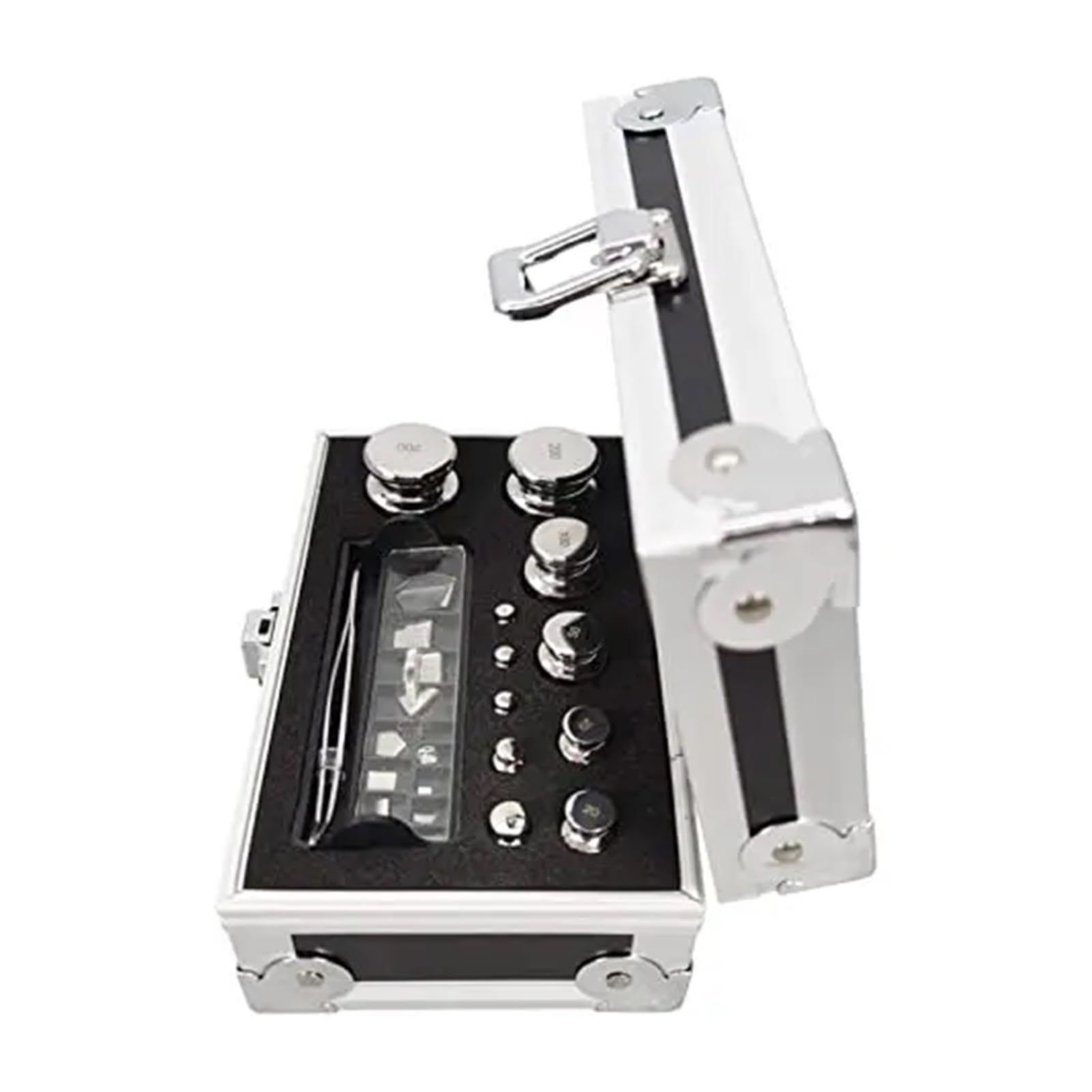 Juego de pesas de calibración for báscula digital de acero inoxidable 304, 24 unidades, grado F1, 1-500 g Para bricolaje(M1 grade)