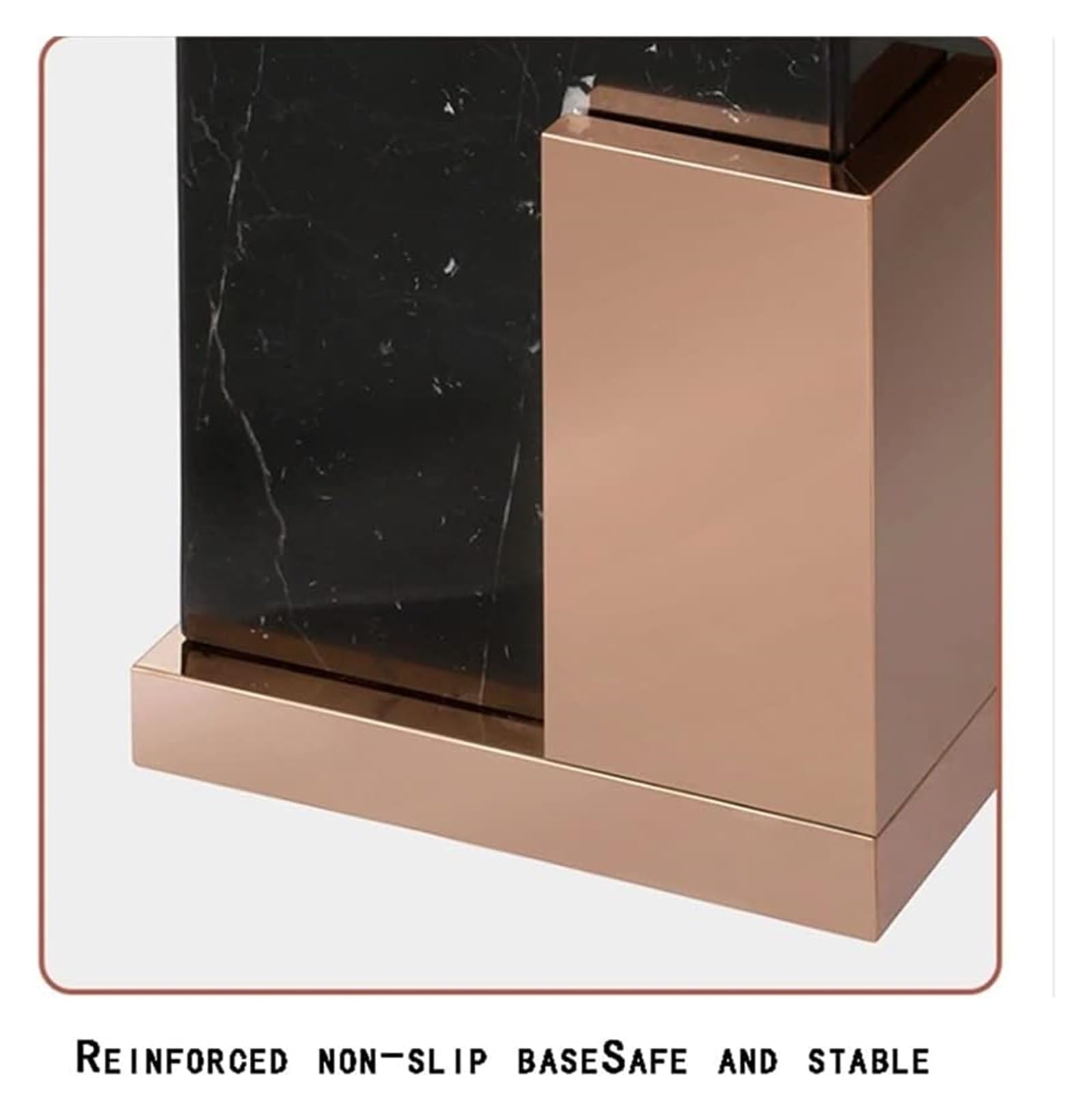 Botes de basura Bote de Basura for Baño Bote de Basura Inclinable Paneles Estriados Decorativos Bote de Basura Contenedor de Basura con Liberación de Aire 20L/5.2 Galones Aire libre y hogar(Rose gold