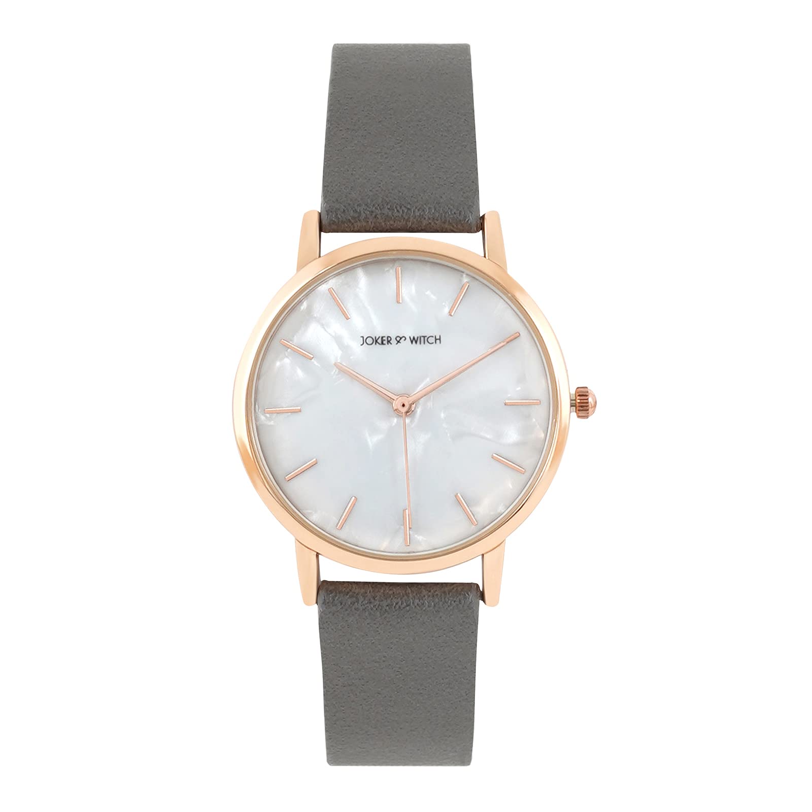 Joker & Witch Boston White Dial Grey Faux Leather/PU Analogue Watch for Women (B0BBFJJZ76) Amazon Price History, Amazon Price Tracker