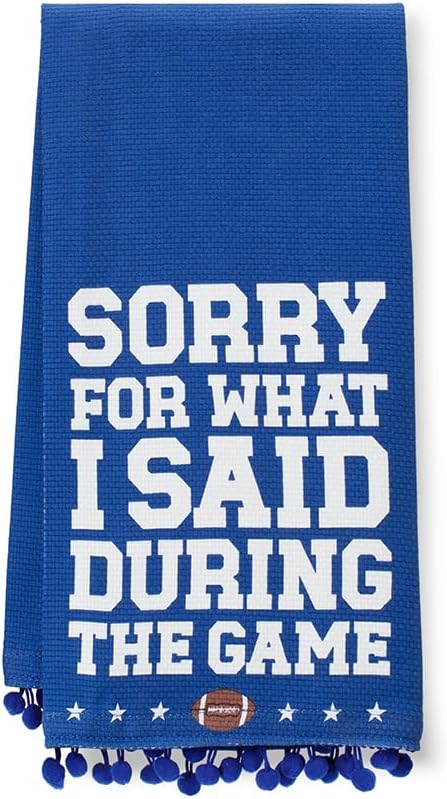 Swig Life Cotton Tea Towels, Sorry for What I Said During The Game Maroon