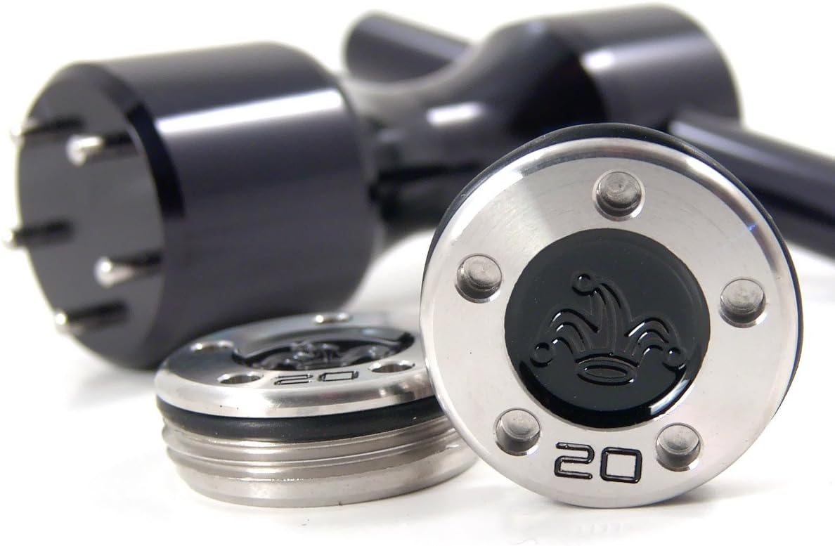 19th Hole Custom Shop 2 of 20g Black Jester Crown Weight for Scotty Cameron Putters with Wrench