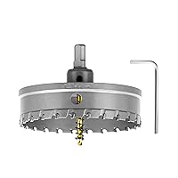 Vista 40 de SALI 1-1/16" (27mm) Kit de sierra perforadora TCT con punta de carburo de tungsteno Broca de sierra perforadora con punta de carburo con broca