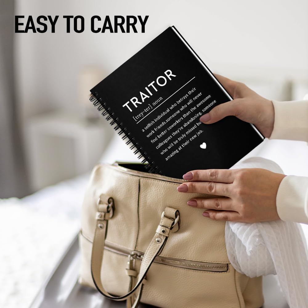 Traitor Definition 160 Blank Pages Hardcover Spiral Notebook, Going Away Gift for Colleague Coworker Employee, Funny Coworker Leaving Gift, Coworker Goodbye Gift, Farewell Gift - Image 5