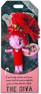 Watchover Voodoo - String Voodoo Doll Keychain – Novelty Voodoo Doll for Bag, Luggage or Car Mirror - Diva Voodoo Keychain, 5 inches, Multicolor (108010088)