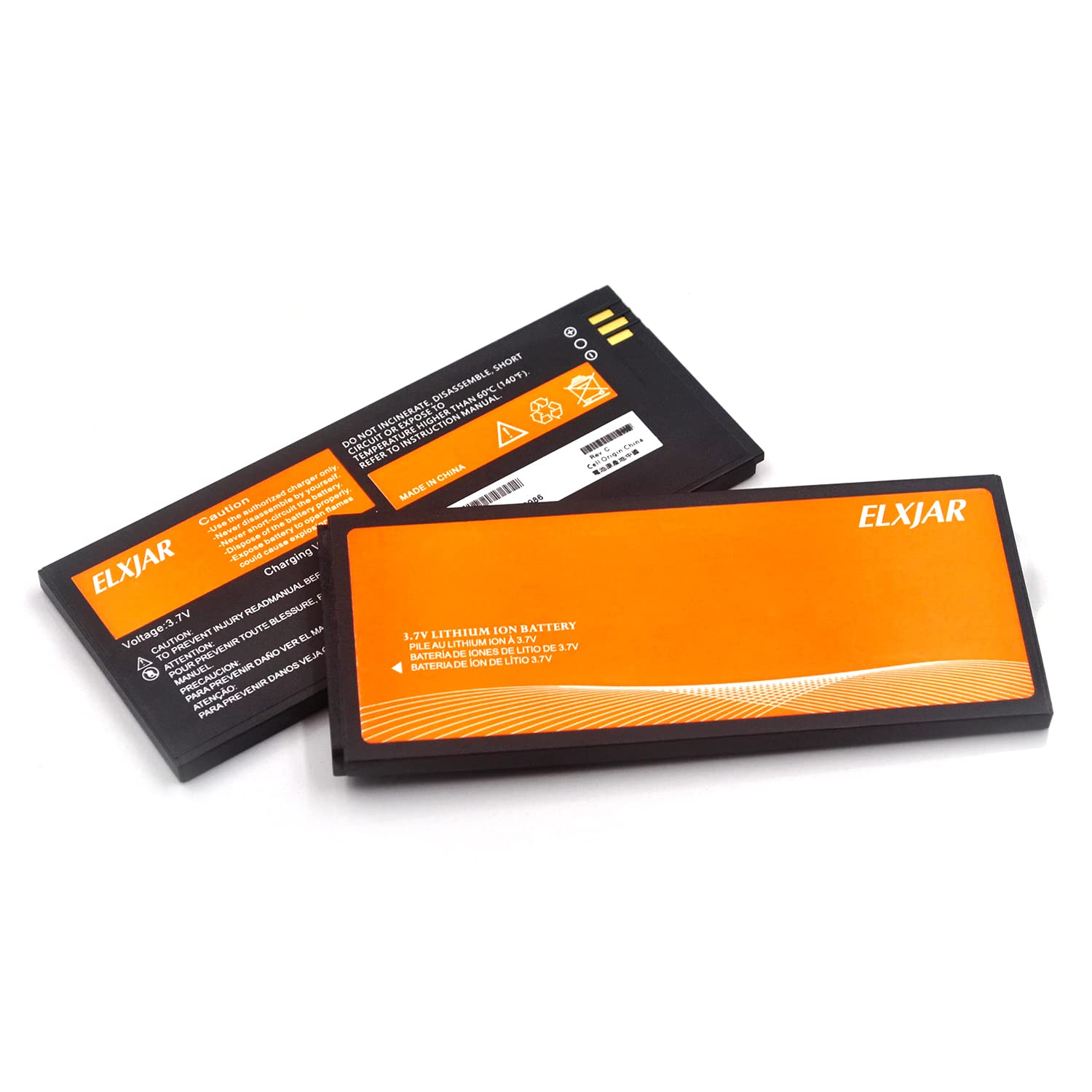 hflexgrad (2-Pack) 3.7V 1750mAh Li-ion Battery Replacement for Cisco 8821 and 8821-EX Wireless IP Phones, CP Batt 8821, Cisco 8821 Unified Color Wireless VOIP Phone