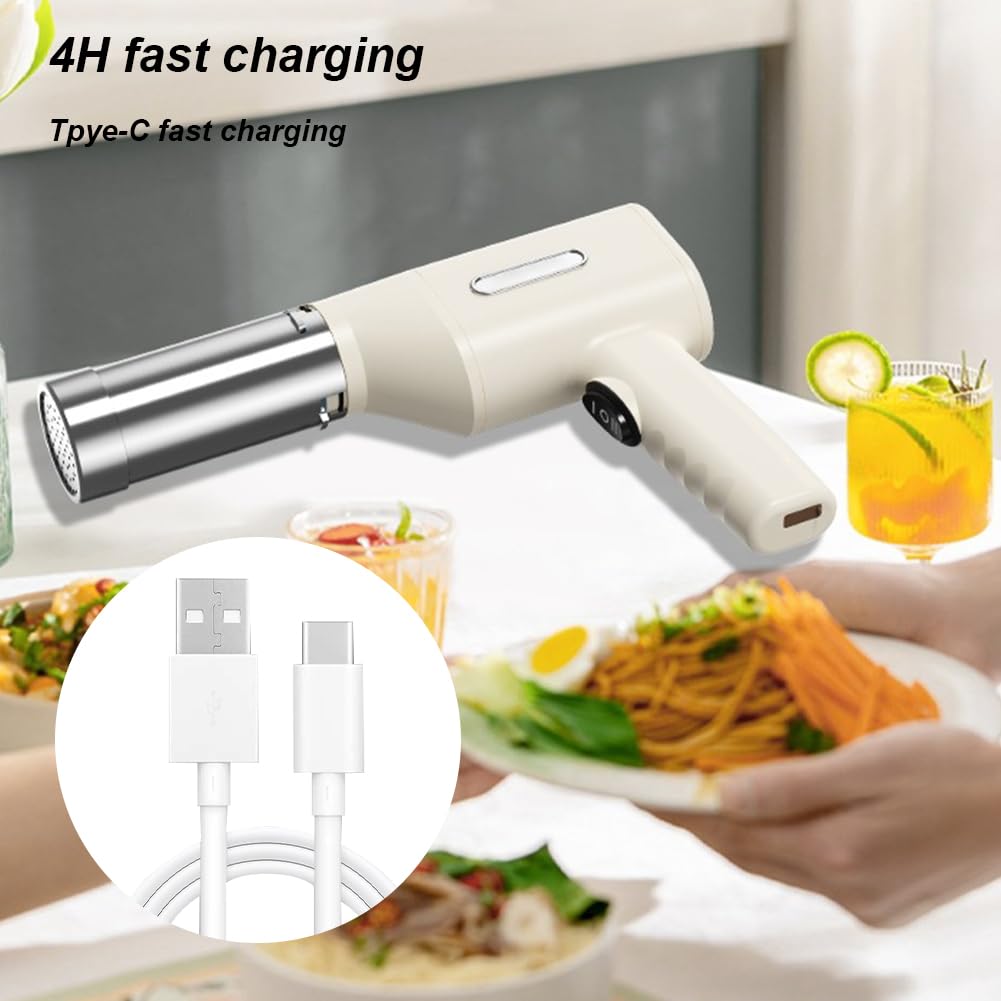 Pasta Elettrica for Noodle Maker 5 Stampi Macchina for Pasta Portatile Portatile Ricaricabile Utilità Gadget da Cucina