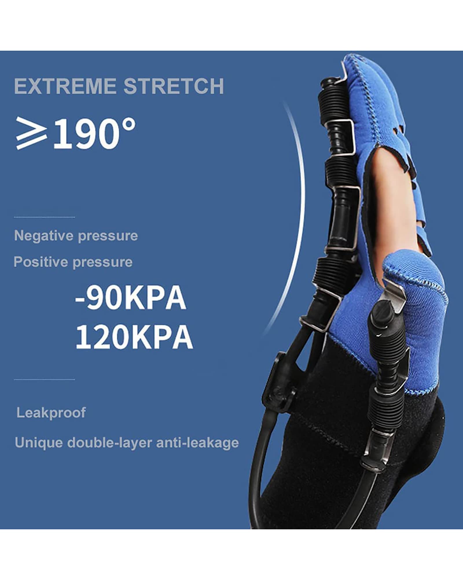Robot de rehabilitación Ortesis de dedo Protector Carrera Férula de mano Guantes de flexión Equipo de asistencia para ejercicio de tendones, izquierda, S (izquierda L)