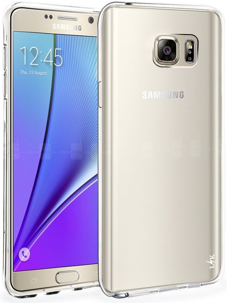 Note 5 Case, LK Ultra [Slim Thin] Scratch Resistant TPU Gel Rubber Soft Skin Silicone Protective Case Cover for Samsung Galaxy Note 5 (Clear)